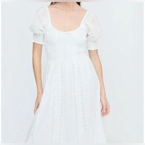 Hill House Madeline Nap Dress - White Broderie Voile